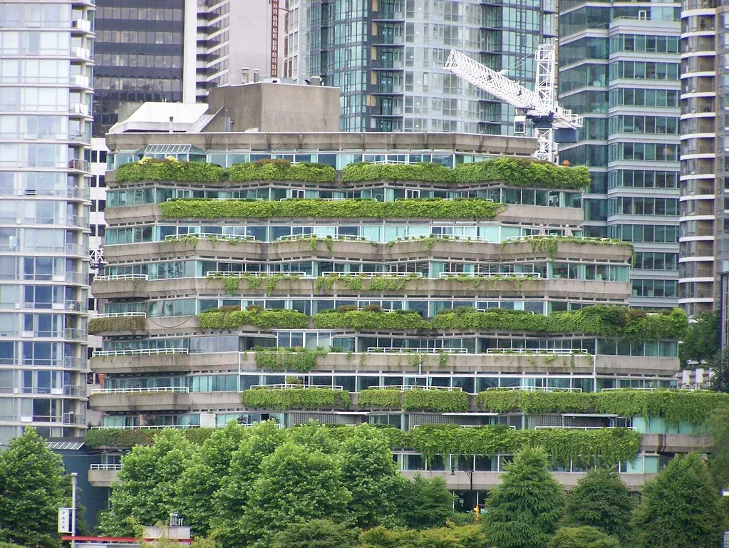 Modern residential building representing home lending