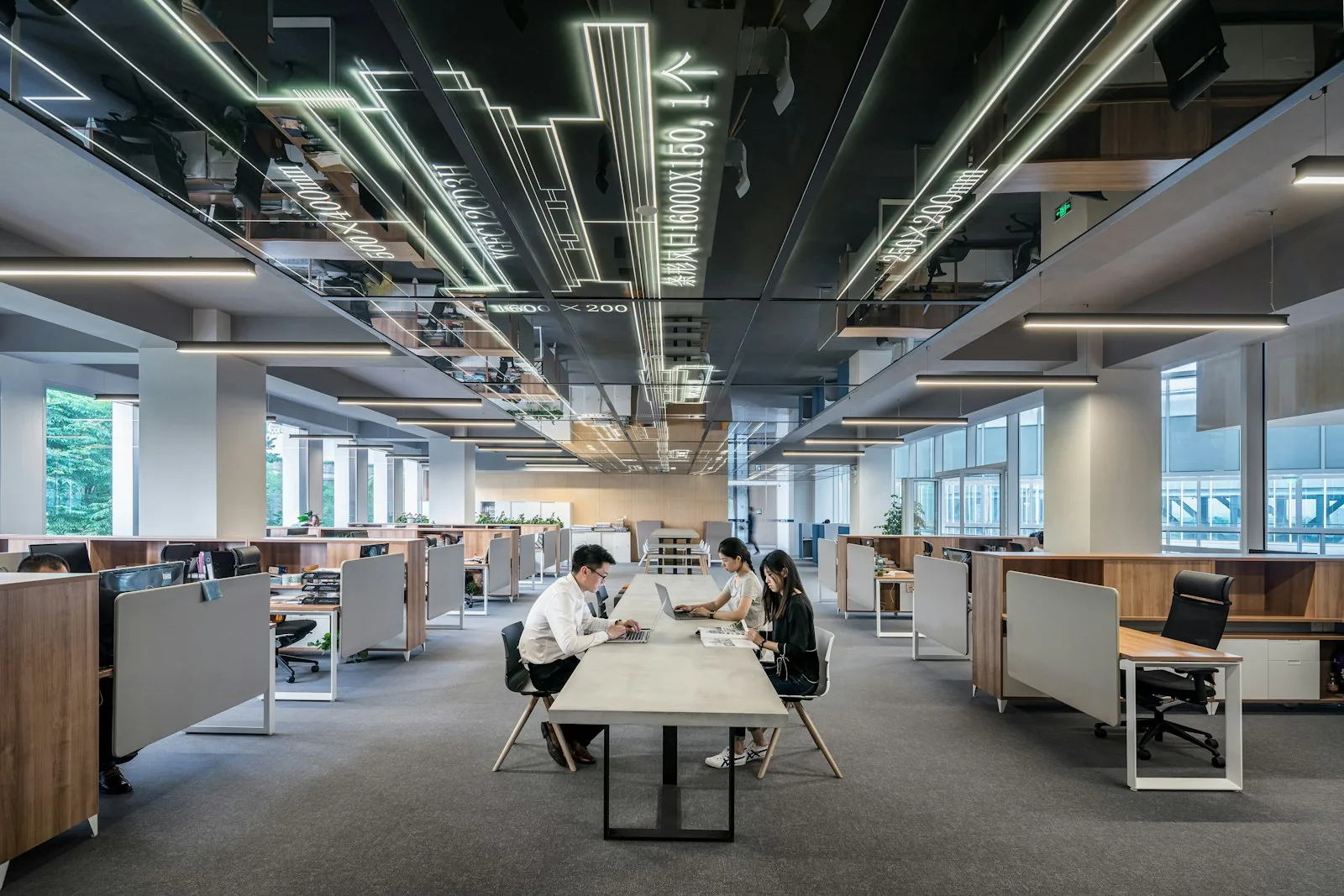 Modern commercial office building for property finance planning
