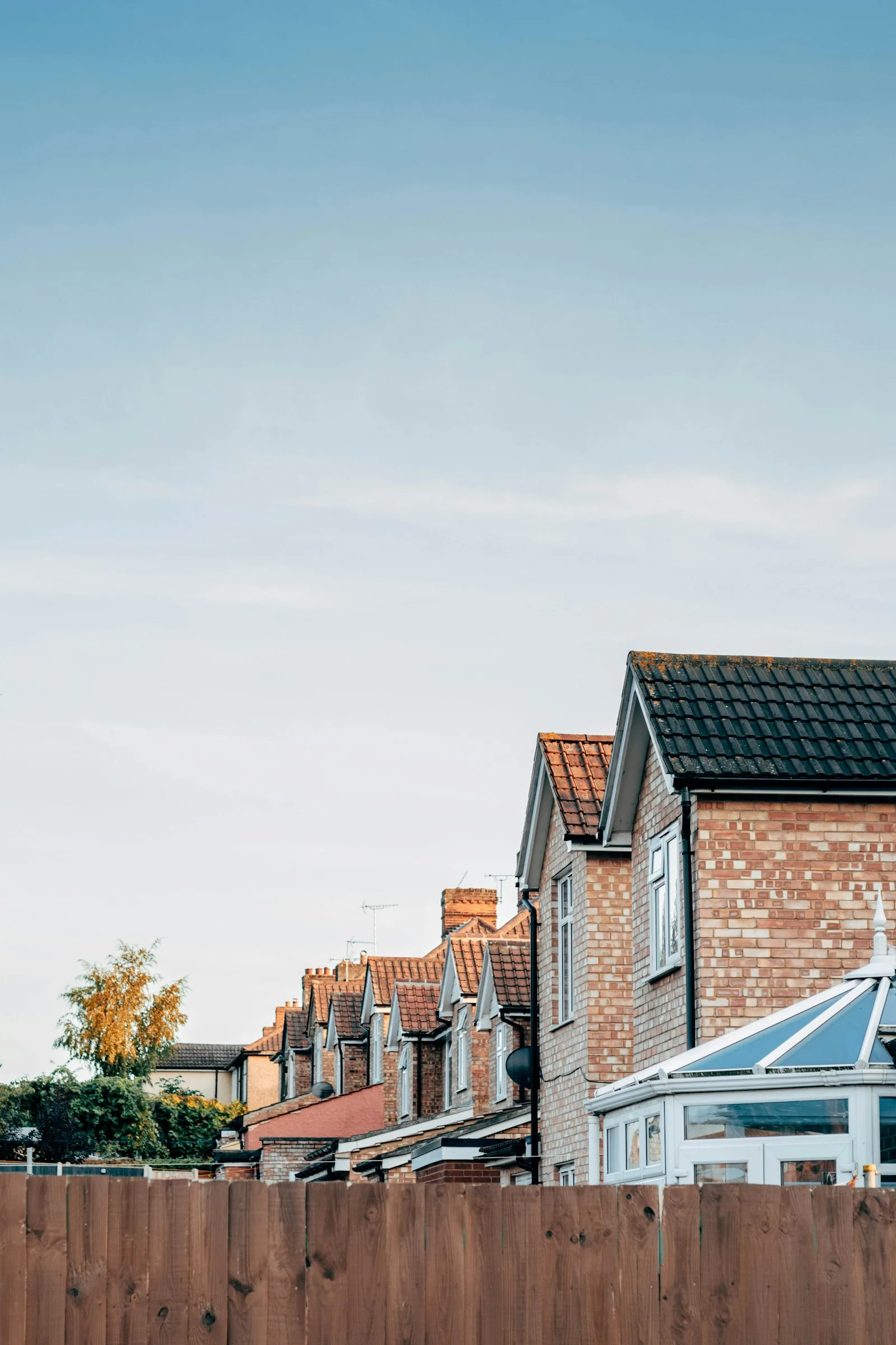 Established residential housing representing property planning