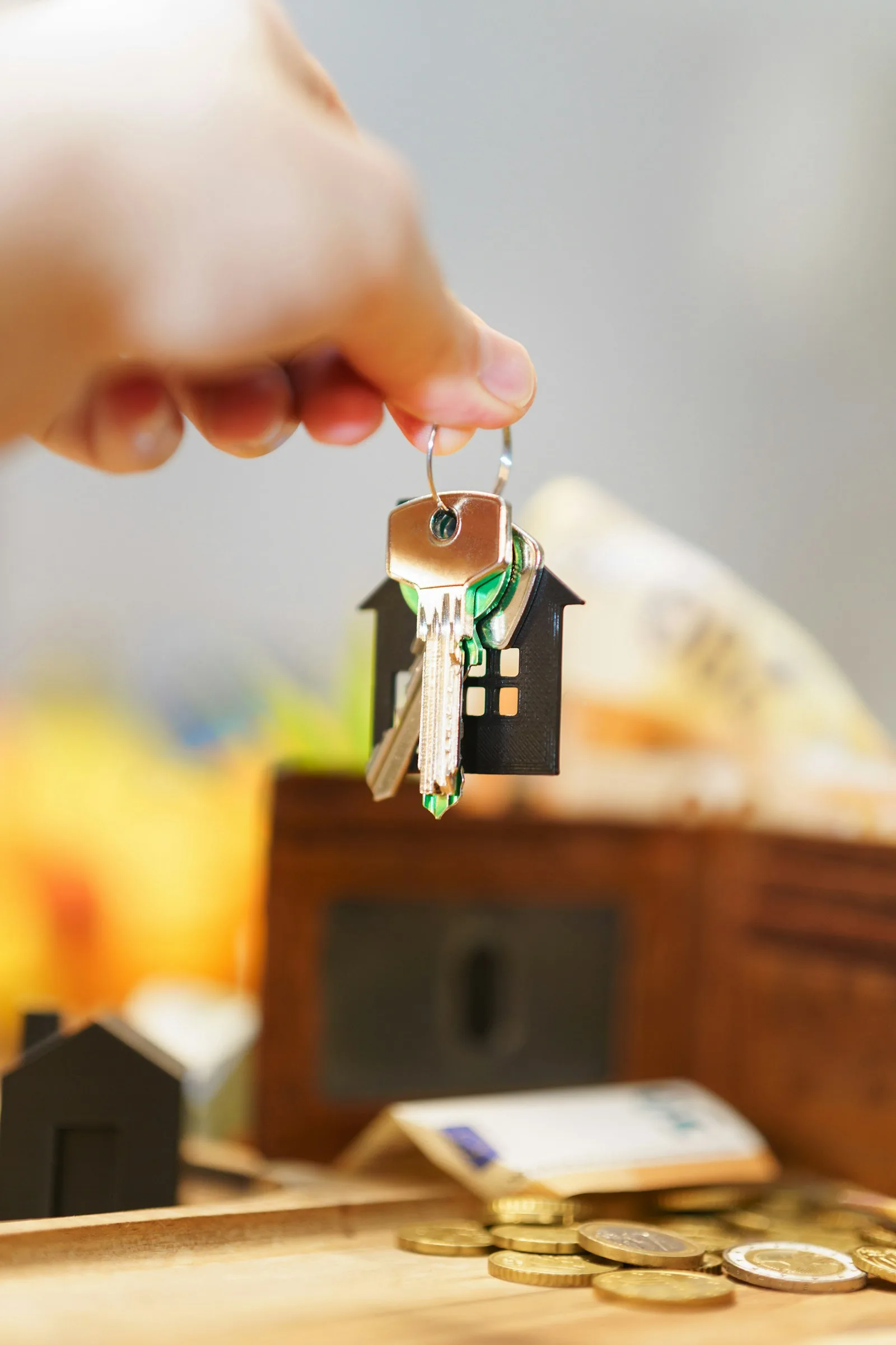Family suburban housing representing residential lending