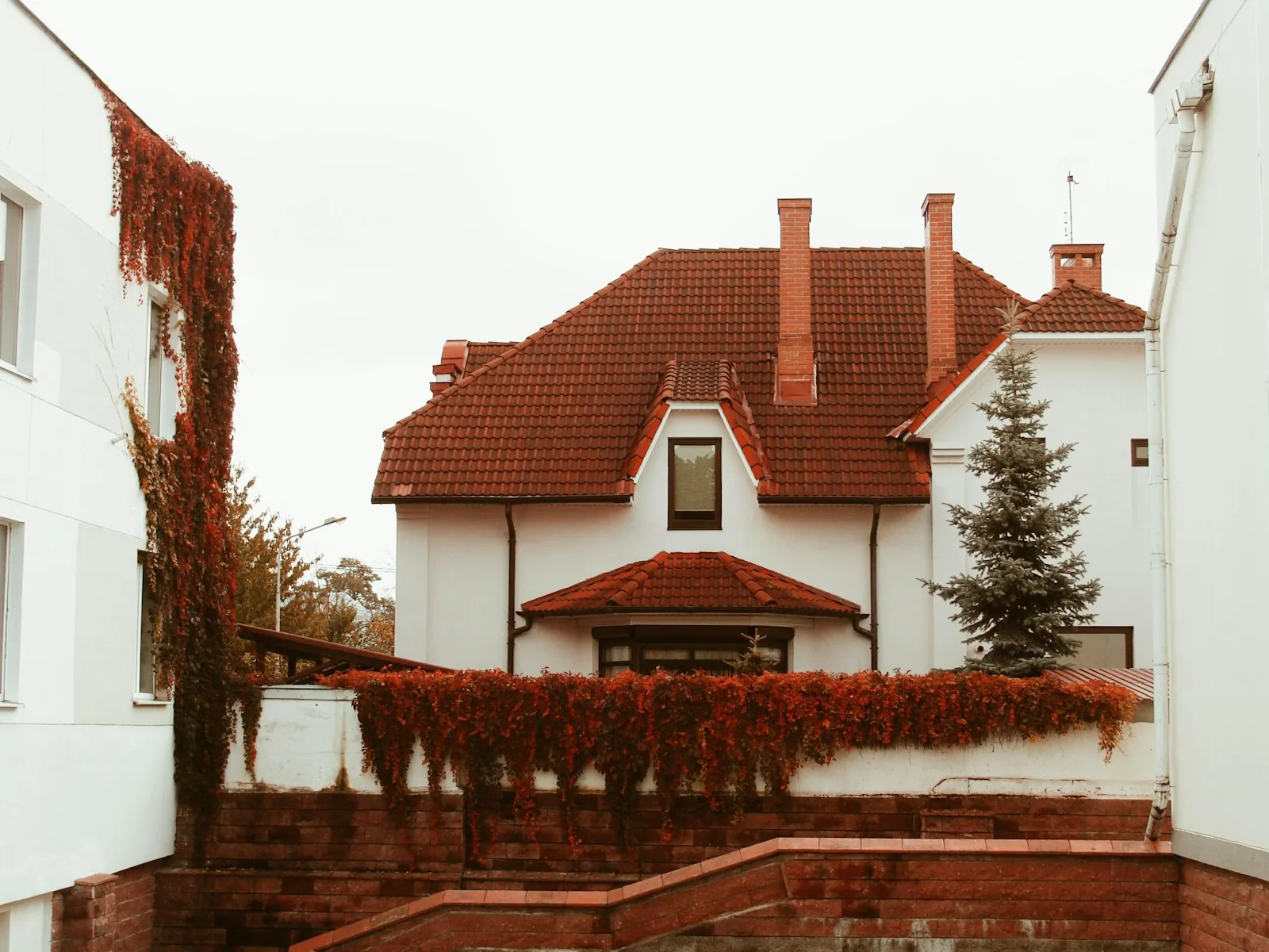 Established residential housing representing property planning