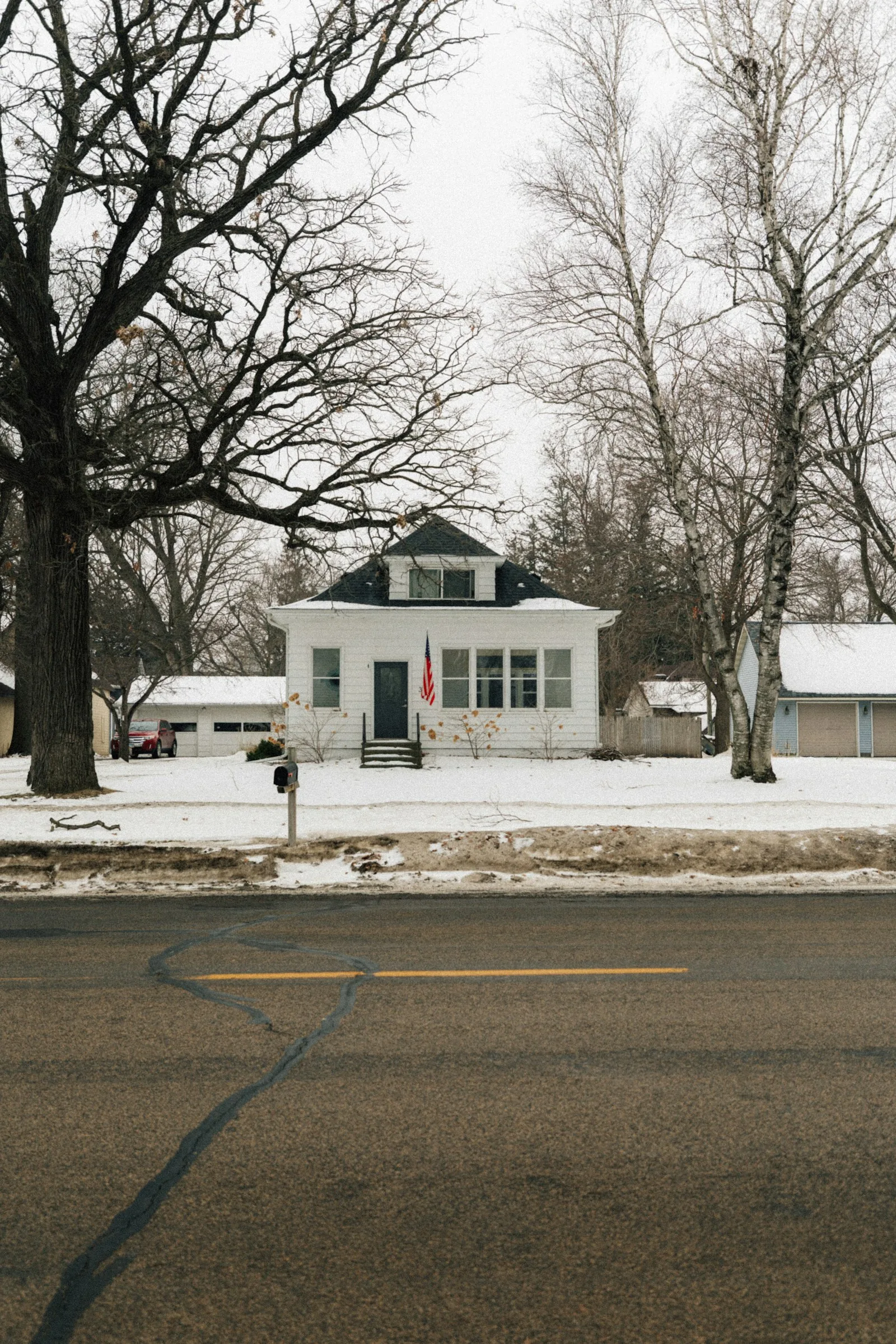 Established residential housing representing property planning